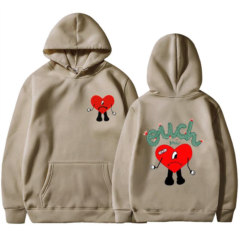 2025 new product un verano sin ti bad bunny anime fashion men's casual hooded sweater