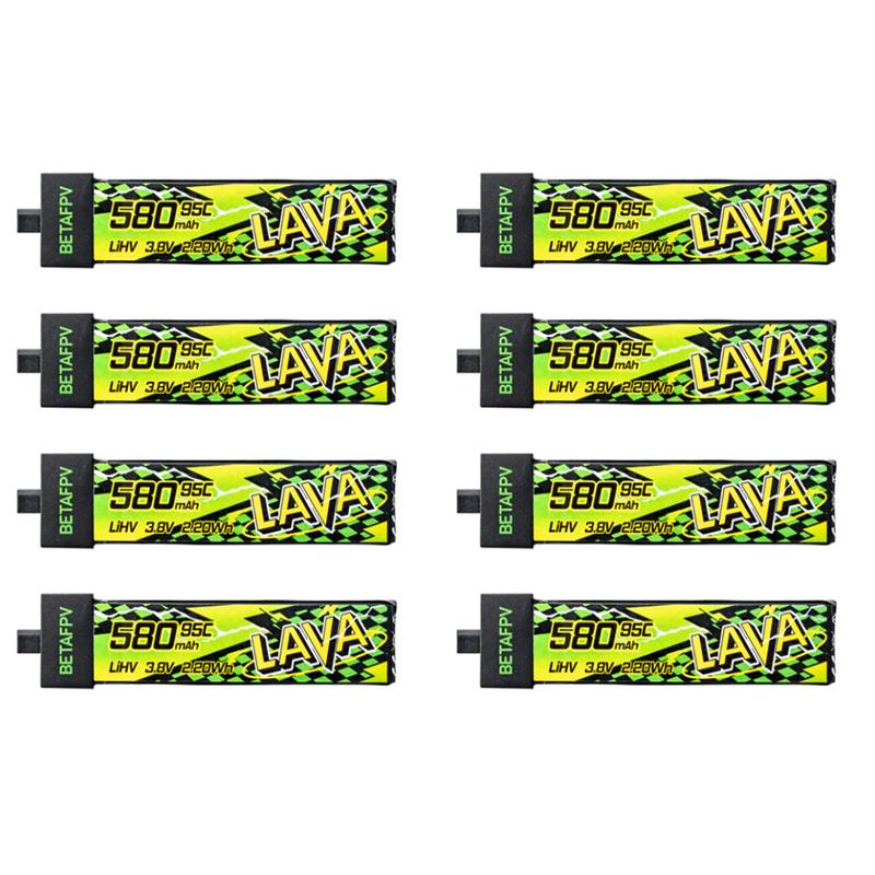 BETAFPV LAVA II 580mAh 1S Battery BT2.0 For Air75, Meteor75 Pro Whoop Drone FPV For 6 Ports 1S Battery Charger & Adapter