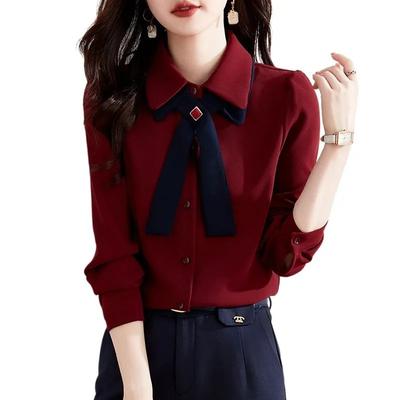 Shirts for Women Spring Autumn Winter New Style Fashion High-end Tops Simple Versatile Long-sleeved