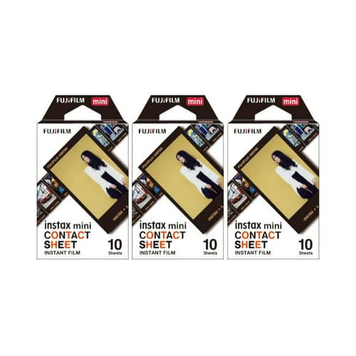 

Fujifilm Instax Mini 40 Contact Sheet Instant Film (3 упаковки, 30 експозицій) Пачка (3 аркуша)