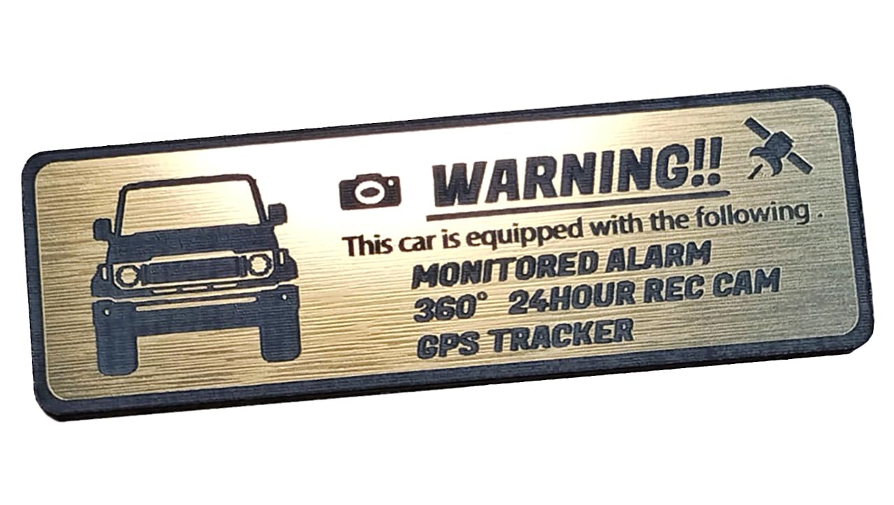 

Honami Works New 70 Series Land Cruiser Rank LAND CRUISER Security Emblem 24 Hour золотой