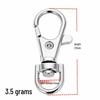 Zinc Alloy Lobster Clasp Keychain with Light Ring - DIY Jewelry Accessory