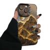 Golden Mountains Suitable for Apple 17Promax mobile phone case iPhone16/15ins14 text 13 electroplating case