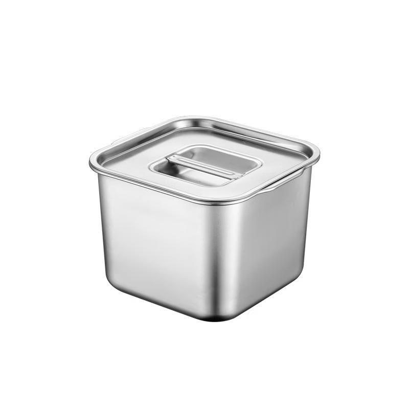 ZISIZ Stainless Steel Basin with Lid