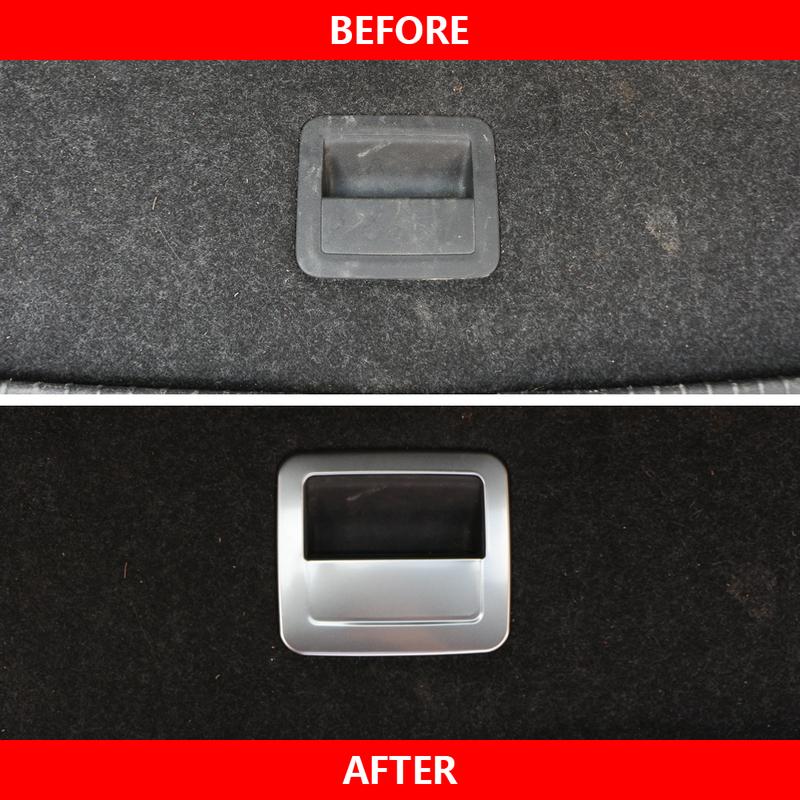 Stainless Steel Car Trunk Cargo Spare Tire Cover Handle Frame Trims for Volkswagen T Roc Vw T-roc 2018 2019 2020 2021 2022 2023