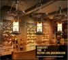 Vintage Industrial Wood Chandelier for Restaurants & Cafes