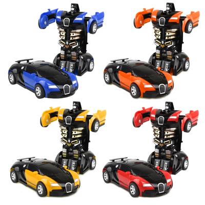 Nieuwe One-key Deformatie Auto Speelgoed Automatische Transformatie Robot Plastic Model Auto Grappige Diecasts Speelgoed Jongens Verbazingwekkende Geschenken Kinder Speelgoed