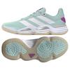 New Adidas Stabil 16 Indoor Semi Flash Aqua Cloud White Purple Burst Women's IE3586