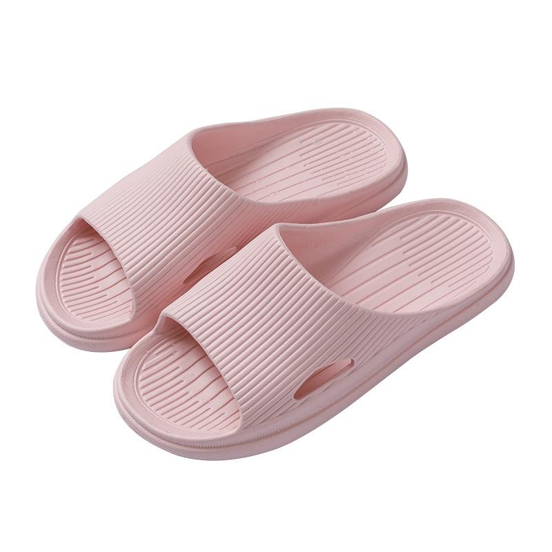 Home Slippers Women's Summer Indoor Non-slip Silent Household Thick-soled Couple Bathroom Bath Soft-soled Men's Cool Slippers