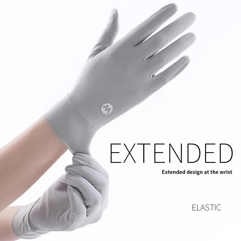Unisex UV Protection Sunblock Gloves - Women Man Full Finger Sunscreen Gloves Touchscreen Gloves for Driving Hiking Riding