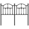 VidaXL Tête de lit métal noir 120 cm 353470