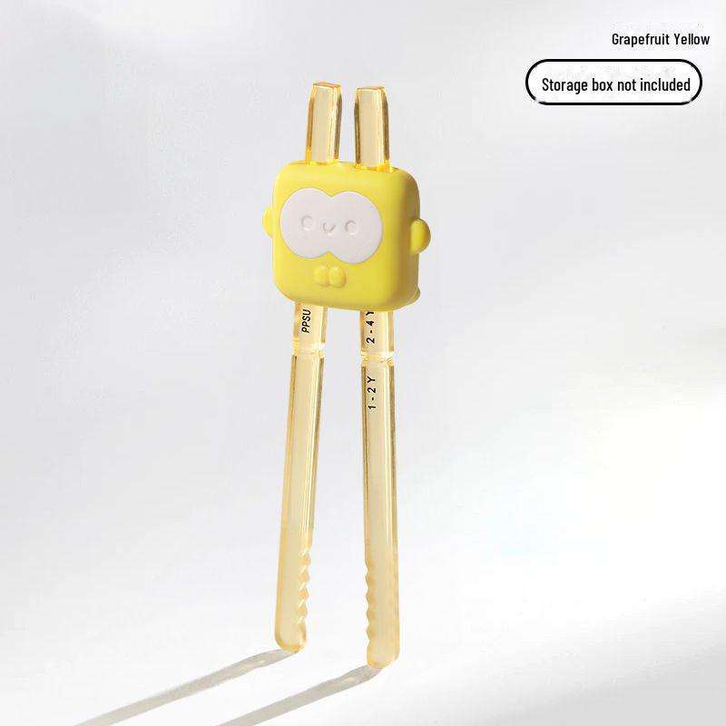 Children's PPSU Tiger Training Chopsticks, Non-Slip Automatic Rebound, Suitable for Ages 1-3.