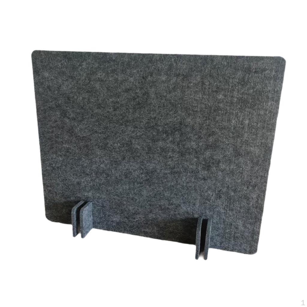 Acoustic Desk Divider, Partition, Privacy Panel Reduces Distractions with Support Legs for Home