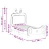 Kids Bed Frame with Headboard Pink 70 X 140 Cm PU