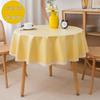 Waterproof Yellow Tablecloth: Stain-Proof, Oil-Resistant for Small Round Balcony Coffee Tables