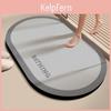 Diatom Mud Non Slip Bathroom Mat With Quick Drying Plant Pattern For Shower And Toilet