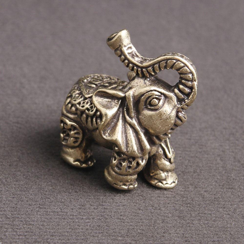 Elephant Zinc Zinc Alloy Elephant Wealth Texts Elephant Miniatures Lucky   Office