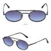 Small Frame Oval Sunglasses Double Beam Steampunk Sunglasses Punk UV400 Sun Glasses  Unisex