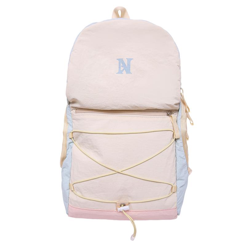 Contrast Color Backpack Men's And Women's Campus Student Schoolbag Lightweight Travel Backpack