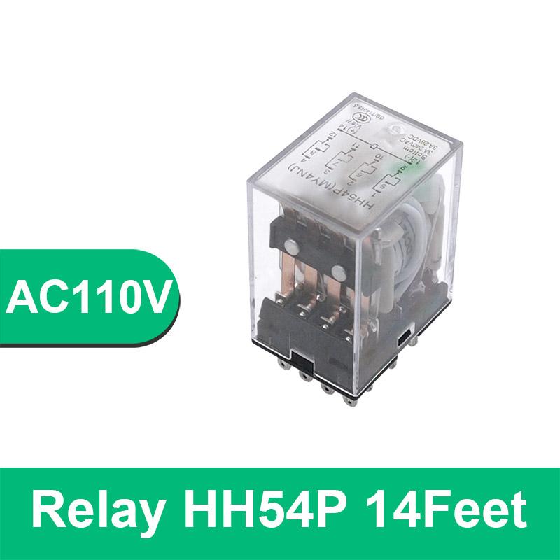 HH52P HH53P HH54P Miniature Coil General Electromagnetic Intermediate Relay Switch LED DC 6V 12V 24V AC 220V MY2NJ/MY3NJ/MY4NJ Relays 5