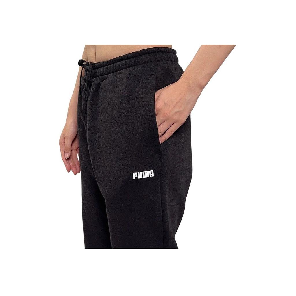 Puma Tape Loose Mid Waist Breathable Drawstring Cuffed Knit Sports Pants Men Pants 693004-01