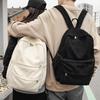Schoolbag Large Capacity Solid Color Backpack Plush Fabric School Bag College Student High School Student Casual Versatile Campus Backpack New Lesson