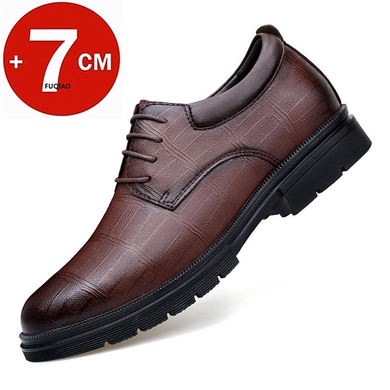 7cm Hidden Height Increasing Shoes Men