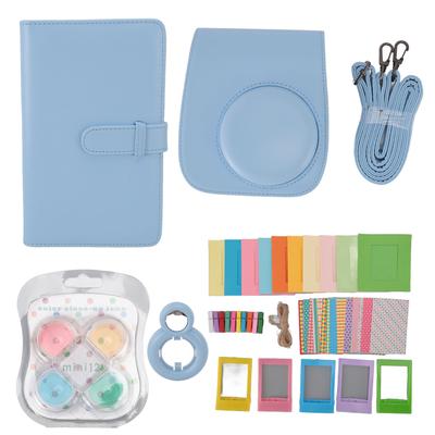 Instant Camera Protective Case with Photo Frames Album Shoulder Strap Selfie Mirror Filters