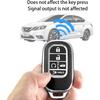 For Honda Key Fob Cover,Case With Keychain,Soft TPU Protection Key Shell/Skin,5 Buttons Fit   Accord Civic HR-V CR-V Pilot Remote Key(Black)