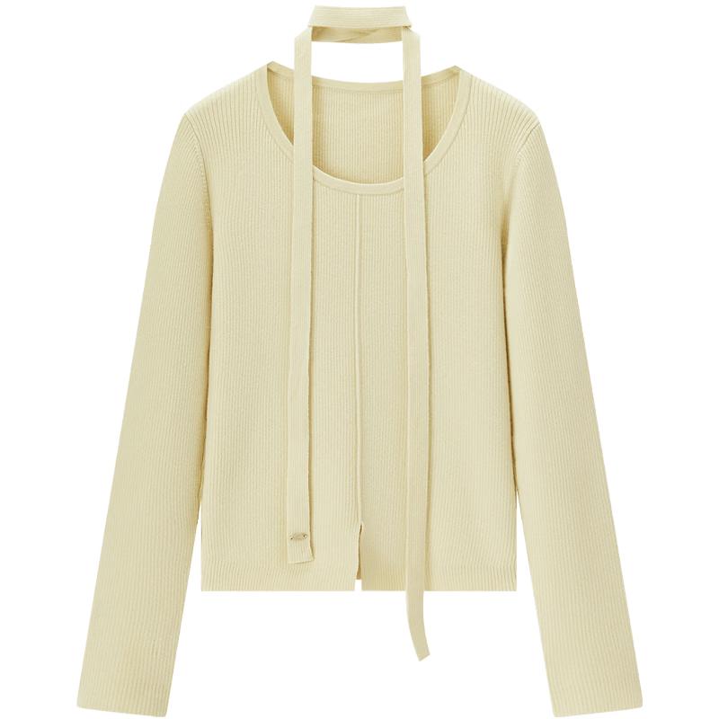 Aijutu Women s Soft Knit Long Sleeve Top M