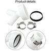 Dishwasher Connector Double Connection Hose Precise Size Fit Scientific Structure Flexible Installation 13 X 12 X 5 Cm