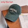 Street Style Retro Letter Embroidery Neutral Casual Baseball Cap For All Seasons