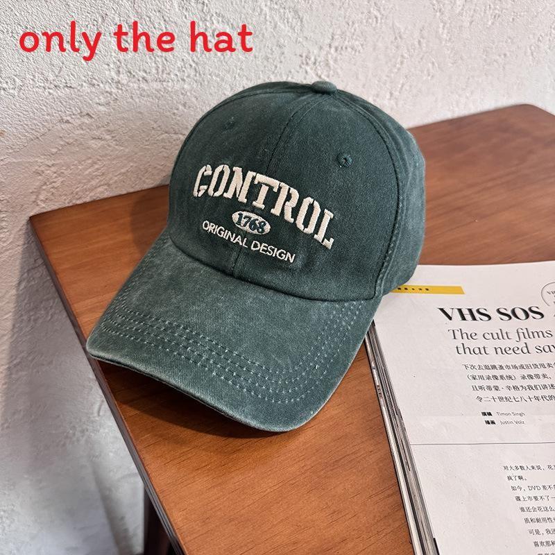 Style Street Retro Letter Embroidery Neutral Casual Baseball Cap For All Seasons