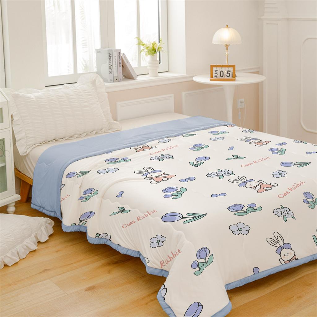 YanYangTian Summer Thin Quilt Comforter Soft Air Conditioning Four-season Quilt/Duvet/Blanket Bed Duvets 150 Single Bed Quilt