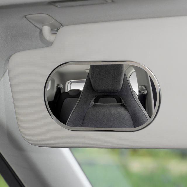 High-Definition Stainless Steel Dual-Use Car Visor Makeup Mirror