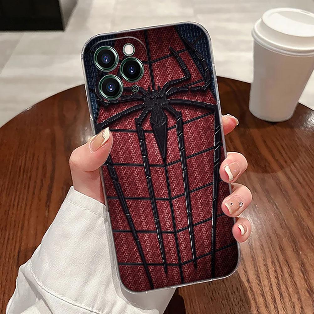 Marvel Cap USA Ironman Hulk Transparent Phone Case For iPhone 17 Pro Max 17E 11 12 13 14 15 16 Pro Max Plus 17 Air 16E 7 X Cover