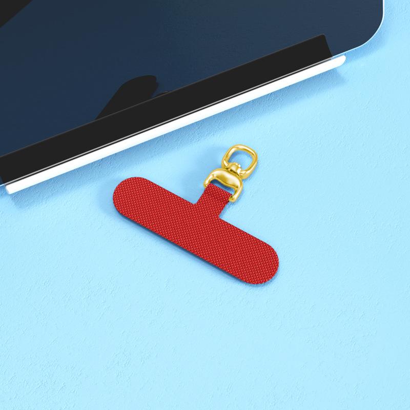 360 Degree Rotating Mobile Phone Lanyard Gasket Cloth Connecting Piece Mobile Phone Case Chain Metal Hanging Piece Card with Buckle Clip