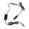 1m Long USB 5V to DC12V Power Converter Cable Wire, Voltage Step Up Adapter Cord Line with 5.5x2.1mm Output Black