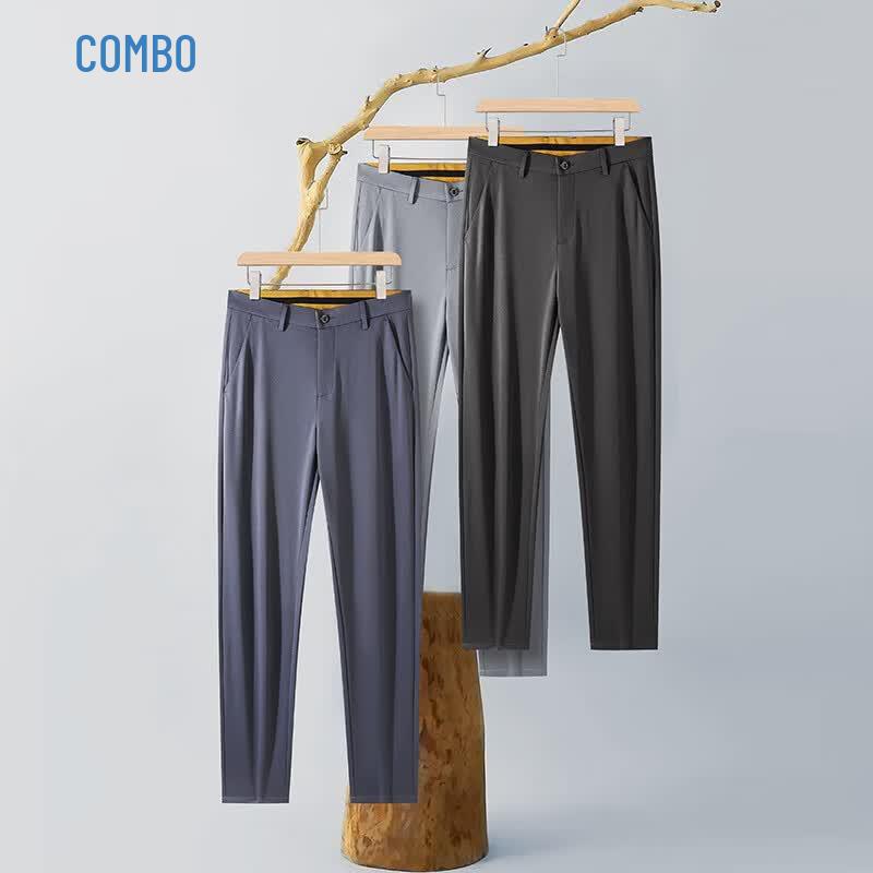 Men's Ice Silk Straight Casual Pants