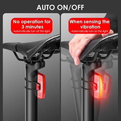 USB Rechargeable LED Bike Brake Tail Light Smart Sensor Light Waterproof Bicycle Rear Light Cycling