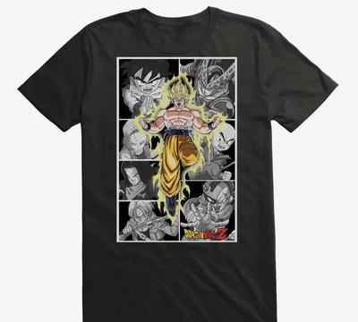 Maglietta di Goku Super Saiyan di Dragon Ball Z, Maglietta Vintage Anime Manga Giapponese, S-5XL