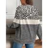 Damen S Pullover Hoodie mit Leopardenmuster Herbst Winter Lässiges Oberteil