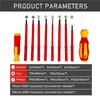 10 In 1 Interchangeable Blade 500V Insulated Screwdriver Set With Case Magnetic For Home Professional Electricians Repair Tools