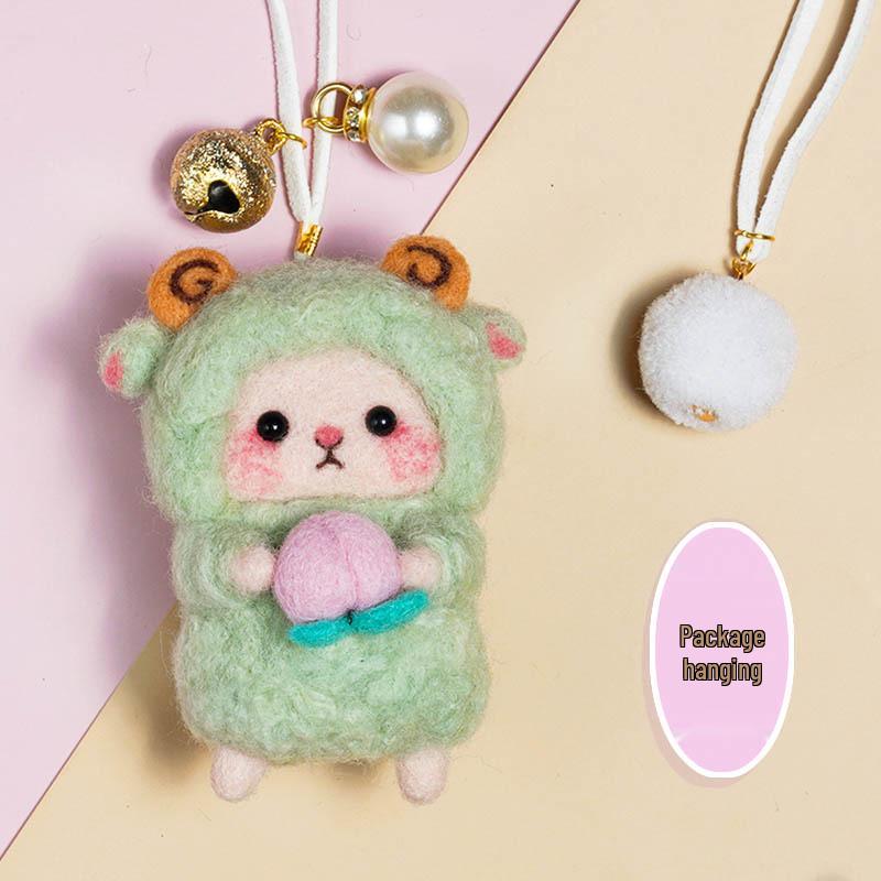 Kit Artizanal DIY Oaie din Pâslă de Lână - Ornament Handmade & Antistres