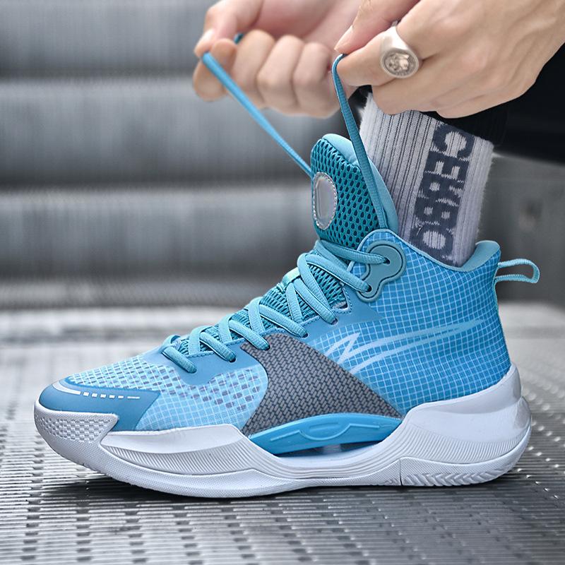 New Combat Basketball Shoes, High-top Wear-resistant, Breathable and Shock-absorbing, Good Wrapping, Professional Training and Competition