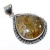 Lodolite Quartz Gemstone Handmade 925 Sterling Silver Jewelry Pendant 2.17" SU-10697