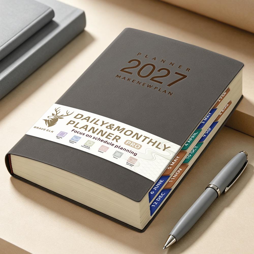 Agenda Inglese 2027: Quaderno Giornaliero per la Gestione del Tempo Lavorativo