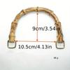 1pcs Chic Handmade Woven Bag Accessories, Resin Bamboo Style Handles, DIY Crafting Replacement Carry Loops for Handbags