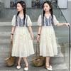 Girls' dress 2026 new summer children's dress, stylish girls' summer dress, big children's princess dress, forest series