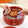 2025 New Year Chinese Style Snack Plate: Multi-layer Fruit, Candy & Nut Display for Coffee Table & Living Room.